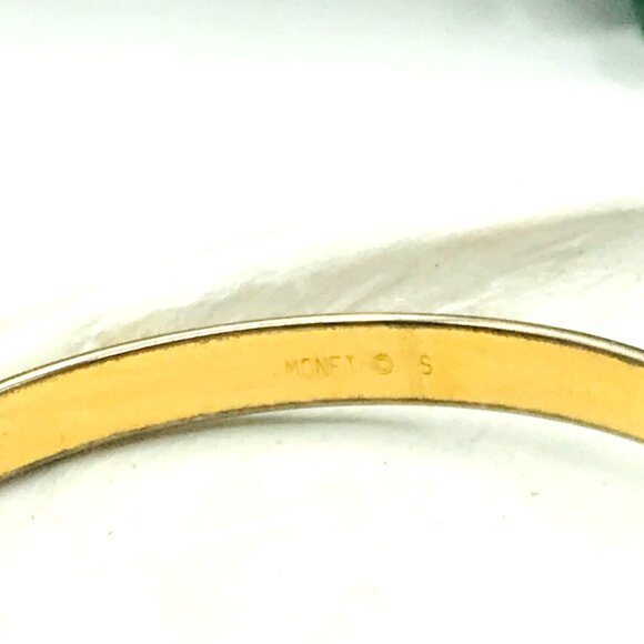 Vintage style Gold-Tone Classic Bangle Bracelet by Monet - Picture 4 of 4